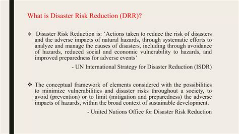 Disaster Risk Reduction | PPT