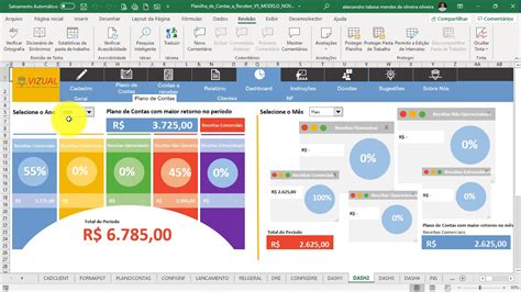 Planilha de Contas a Receber em Excel Relatórios YouTube