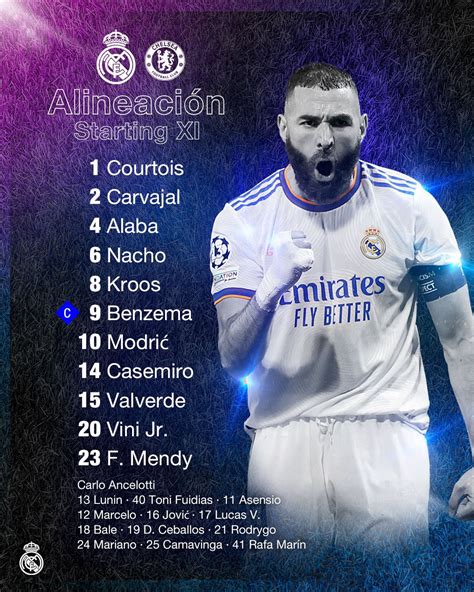 Real Madrid Info ³⁵ On Twitter Real Madrids Xi