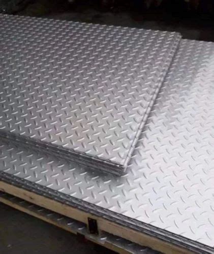 Hot Rolled Mm Stainless Steel Chequered Plates Steel Grade SS L At Kg In Chennai