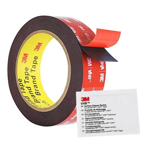3M VHB 5915 NAJMOCNIEJSZA taśma 6mmx3m+3M czyścik (3M 5915 6x3 ...