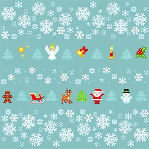 Vectores E Ilustraciones De Navidad Pixel Para Descargar Gratis Freepik