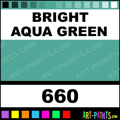 Bright Aqua Green Basics Acrylic Paints - 660 - Bright Aqua Green Paint ...