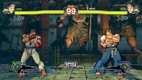 Ryu Vs Ryu Mirror Match Ultra Street Fighter 4 CPU Vs CPU YouTube