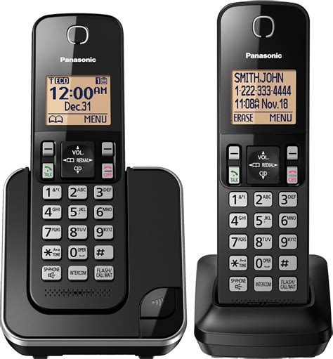 Amazon.com : Panasonic Expandable Cordless Phone System with Amber ... 