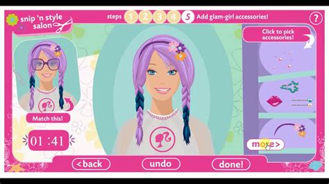 Barbie Snip And Style Hair Salon Games