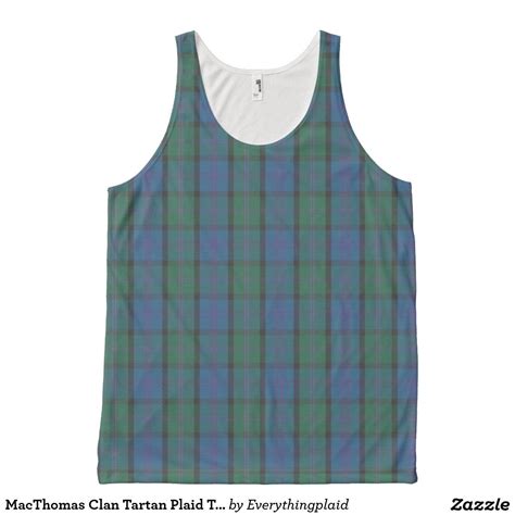 Macthomas Clan Tartan Plaid Tank Zazzle Plaid Tanks Tartan