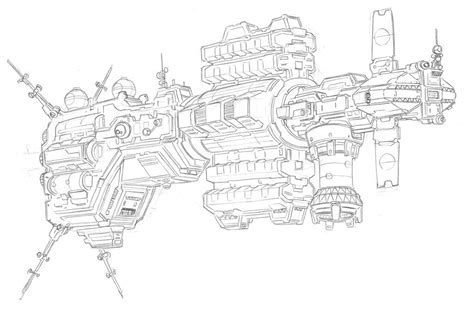 Battletech Wip Endeavor Class Long Range Explorer By Sharlin On Deviantart