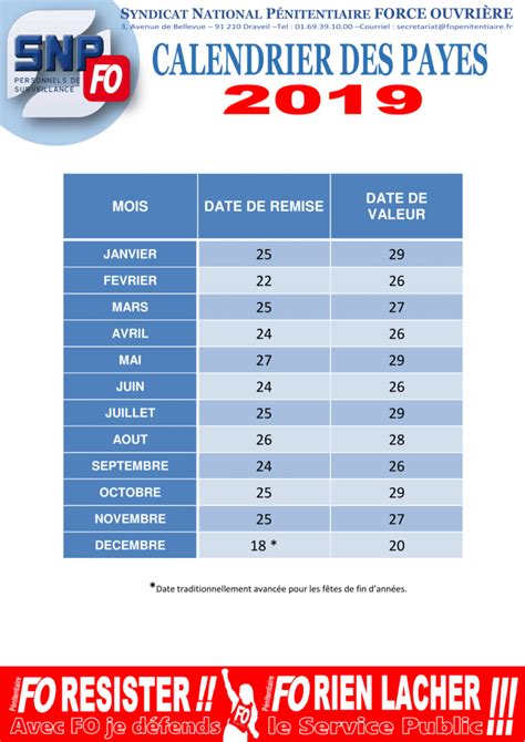 Calendrier Des Payes Fo P Nitentiaire Uisp Rh Ne Alpes Auvergne