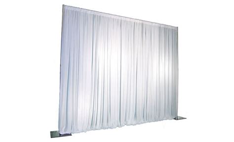 Pipe & Drape Backdrop (White) | Tampa Stage Rental