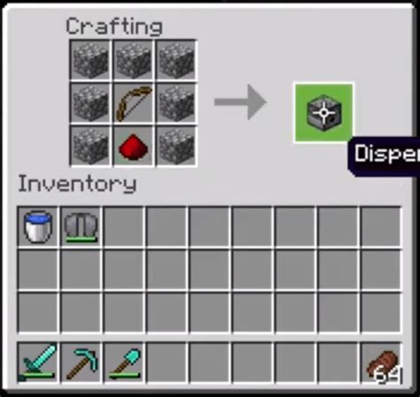 How To Make A Dispenser In Minecraft And Use It