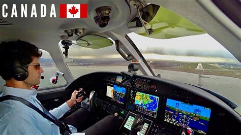 Inside The Cockpit Of A Private Jet Phenom Single Pilot Ifr Flight