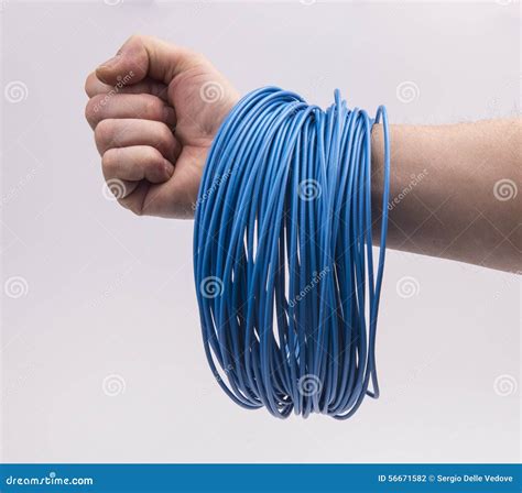 electric wire stock photo image  power hand electric