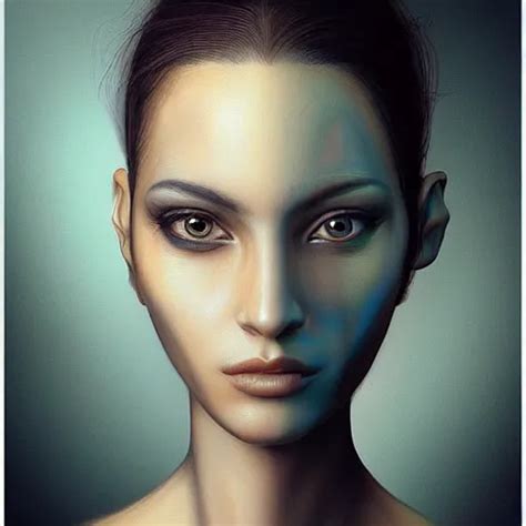 Photorealistic Portrait Of A Gorgeous Alien Woman Stable Diffusion