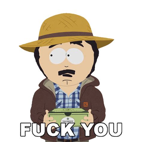 Randy Marsh Fuck You Sticker By South Park