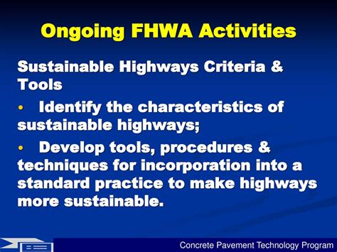 Fhwas Advanced Concrete Pavement Technology Program Ppt Download