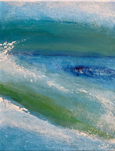 Acrylic Painting of Ocean Abstract Painting of Ocean - Etsy