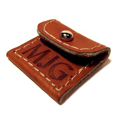 Personalized Leather Guitar Pick Case Keychain Guitar Pick