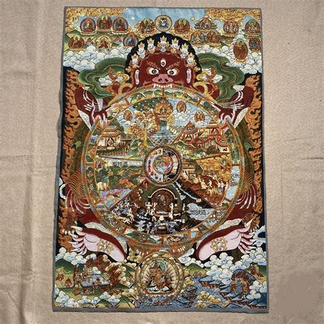 Dini Thangka Dekoratif Portraitsthe Alt B Y K B L M In De Tekerlek