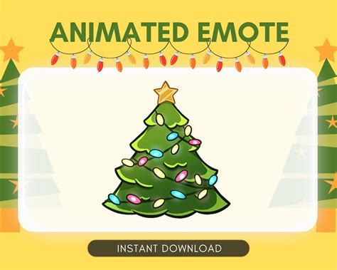 Animated Emote Twitch And Discord Cute Christmas Tree With Etsy