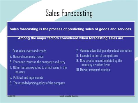 Sales forecasting | PPTX