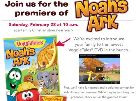 Family Christian Store: FREE VeggieTales Movie Screening on Saturday 2/28