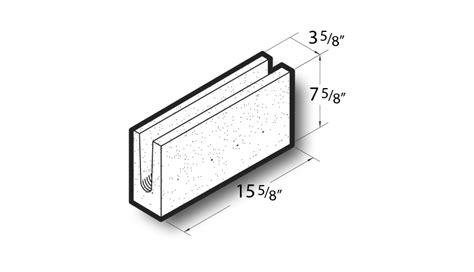 CMU Regular, Bond Beam Dimensions Drawings, 41% OFF