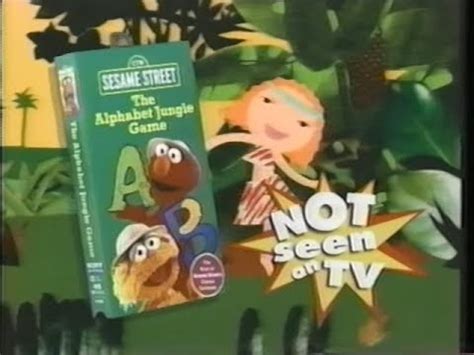 Sesame Street The Alphabet Jungle Game 1998 VHS YouTube