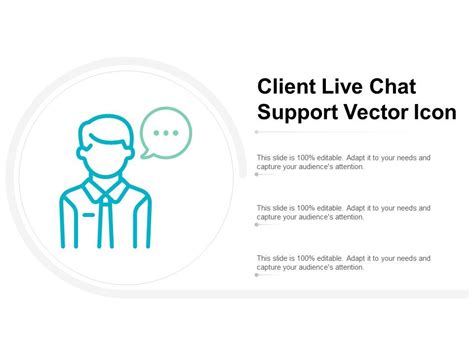 Client Live Chat Support Vector Icon Ppt Powerpoint Presentation Styles