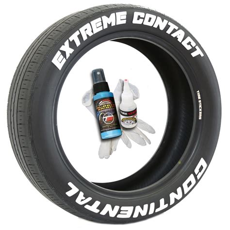 Continental Extreme Contact Tire Lettering Tire Stickers