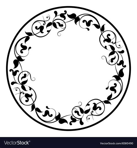 Round pattern Royalty Free Vector Image - VectorStock