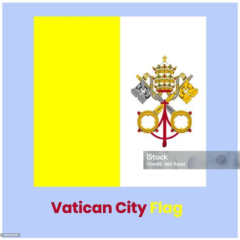 Vatican City Flag Design Stock Illustration - Download Image Now ...