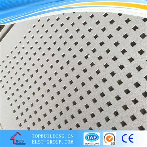 Acoustic Perforated Gypsum Board Soundproof Gypsum Board Perforated Gypsum Board 1200 2400 12mm