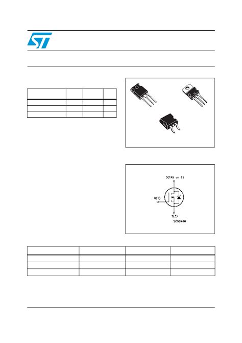 P Nf Datasheet Pages Stmicroelectronics N Channel V