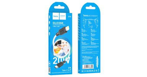 Кабель Hoco X90 Cool silicone PD charging data cable for iP - White ...