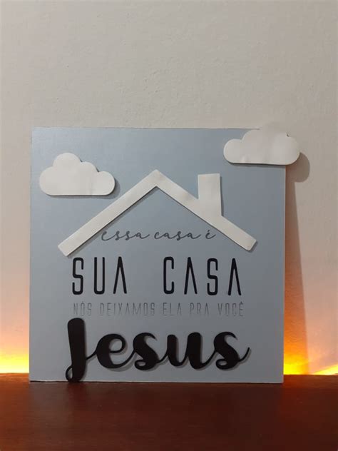 Quadro Decorativo Essa casa é sua serie Trecho de hinos Elo7