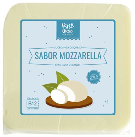 Queso Vegetal Sabor Mozzarella Bloque 200g Veg Cheese Green Conexion