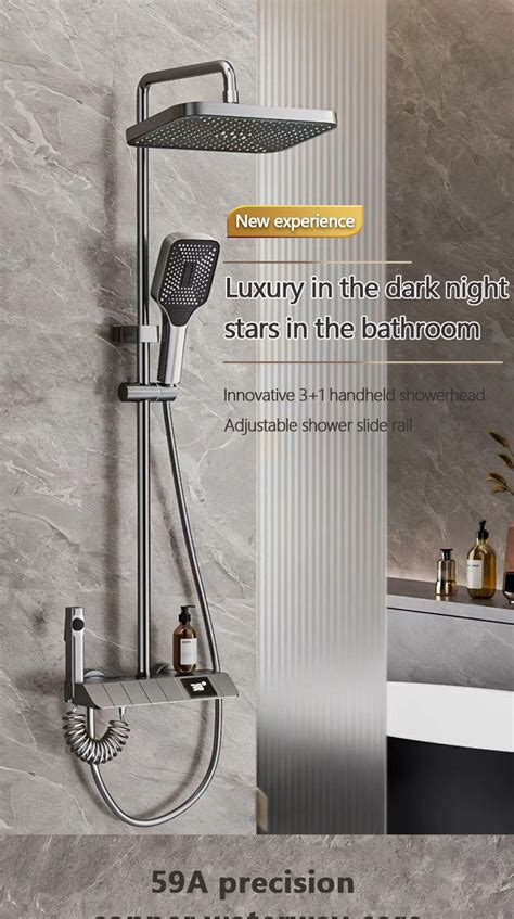 Shower Set Stainless Steel Hot And Cold Shower Set Bathroom Showe Shower Set With Faucet