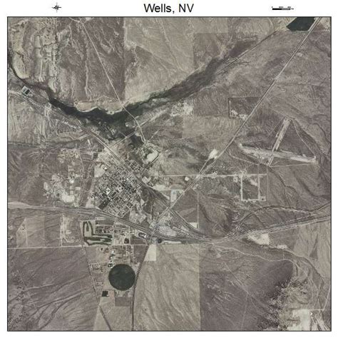 Aerial Photography Map of Wells, NV Nevada