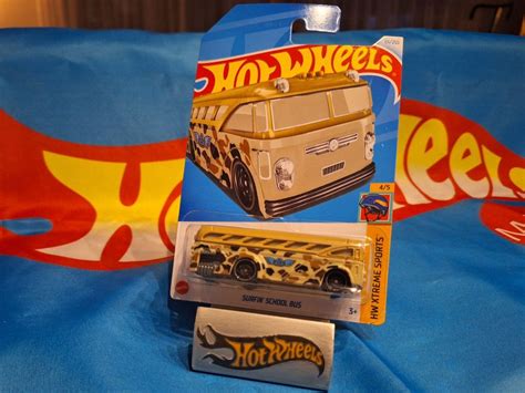 Hot Wheels Hw Xtreme Sports Surfin School Bus S