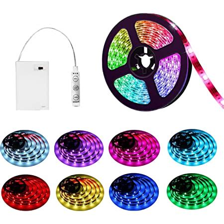 Homeleo Red Led Strip Lights Battery Powered Led Light Strip With