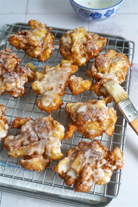 Vegane Apple Fritters Apfel Beignets Bake To The Roots