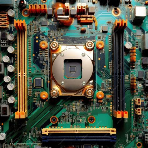 Premium Photo | Motherboard and cpu