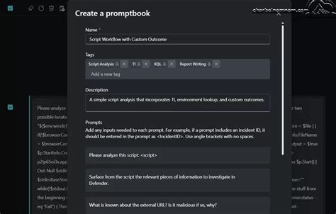 Create Promptbooks In Microsoft Copilot For Security