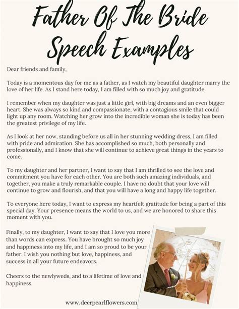 Father Of The Bride Speech Guide Tips Examples