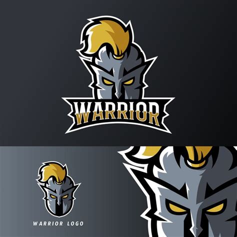 Premium Vector Warrior Knight Sport Or Esport Gaming Mascot Logo Template