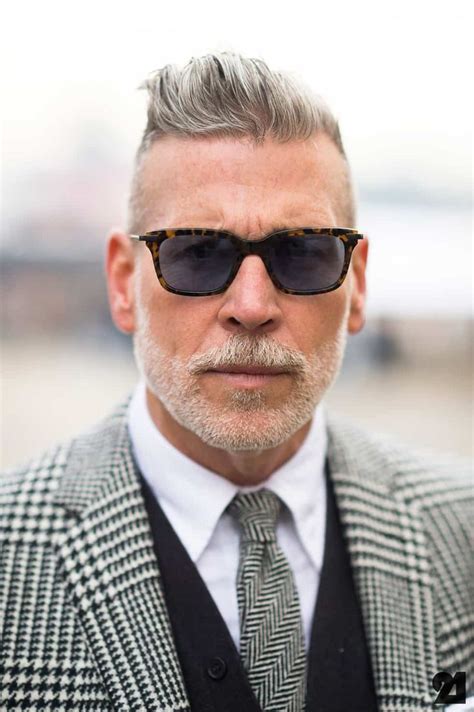 Nick Wooster Mens Grey Hairstyles Haircuts For Men Cool Hairstyles