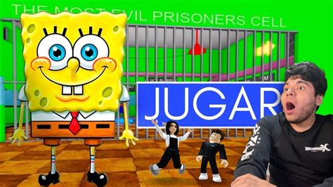 Escapa De La NUEVA Prision De Bob Esponja En Roblox Leamsito YouTube