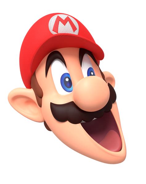 Mario Stretched Head Sm64 Title Screen Render By Nintega Dario On