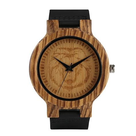 Natuur Klok Houten Horloge Mannen Quartz Horloges Grandado